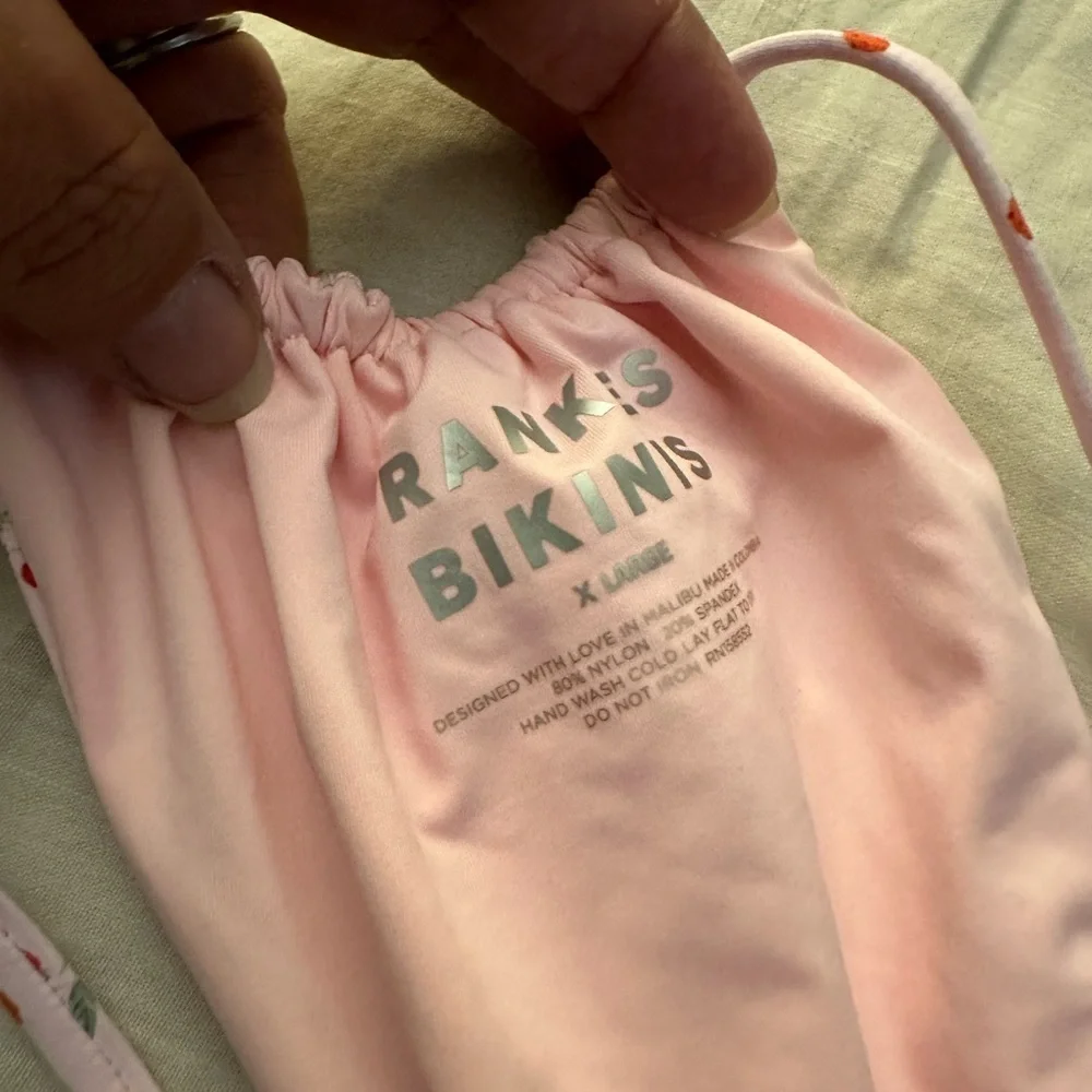 NWT Frankie’s Bikini Tia String Bikini Bottom Baby Berry (617)